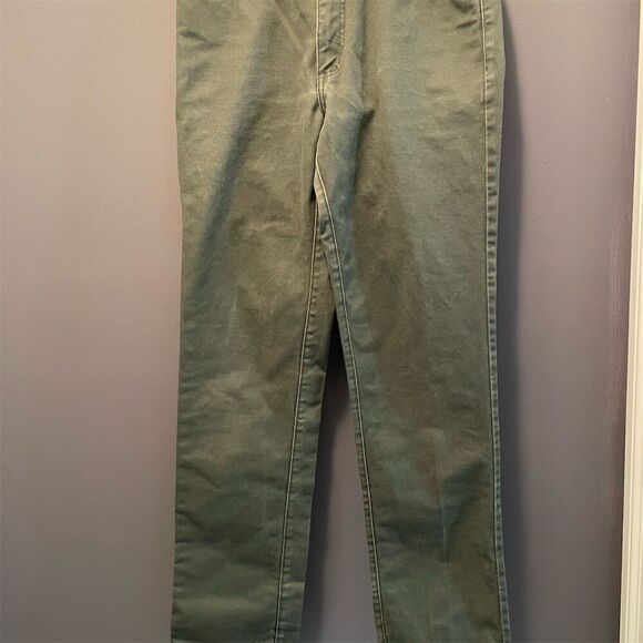 Guess Women's Green Straight Jeans Size 31 High Rise Denim Pants - Picture 2 of 8